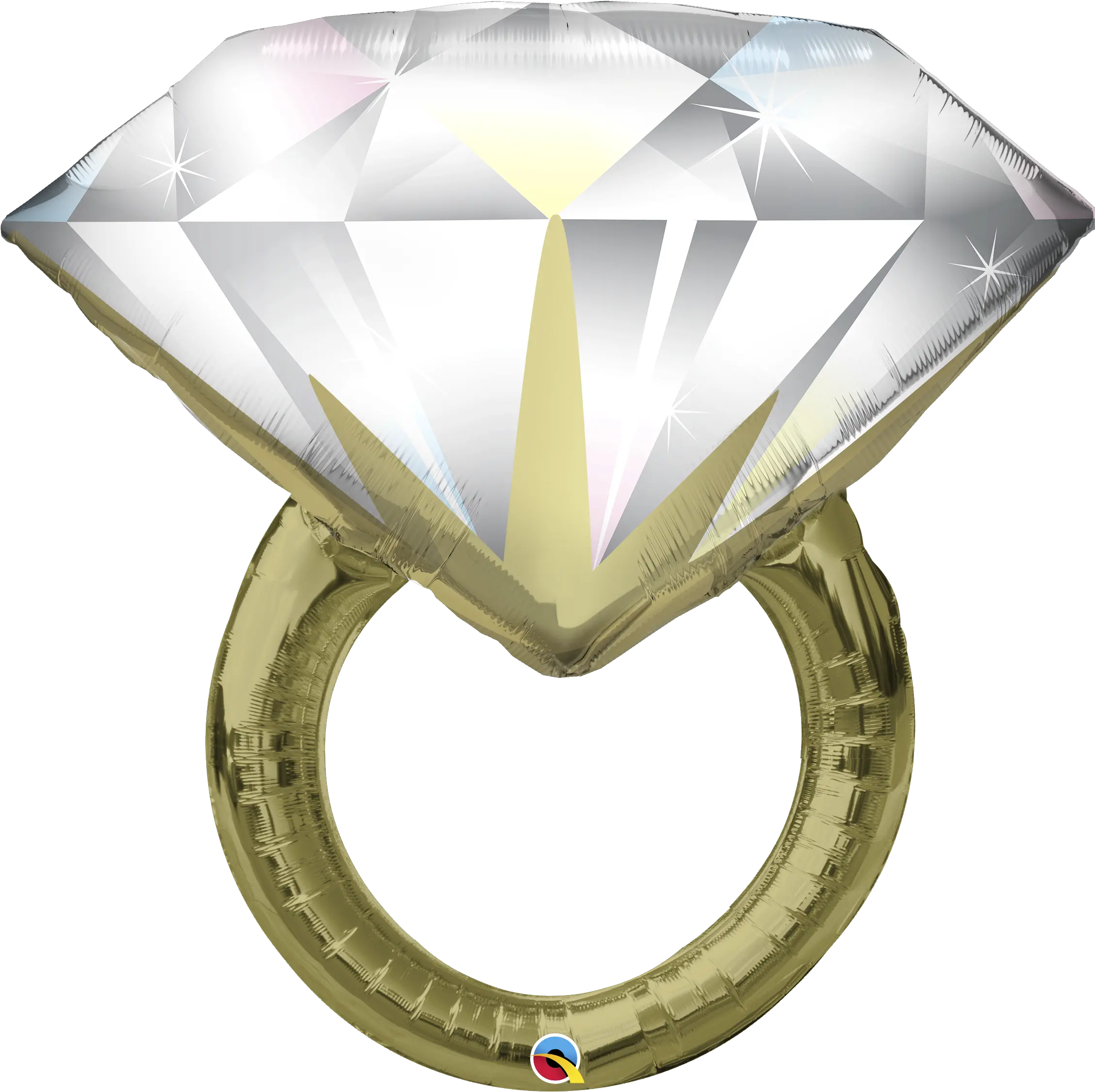 37 Diamond Ring Foil Balloon Qualatex Ring Balloon Png Ring Emoji Png