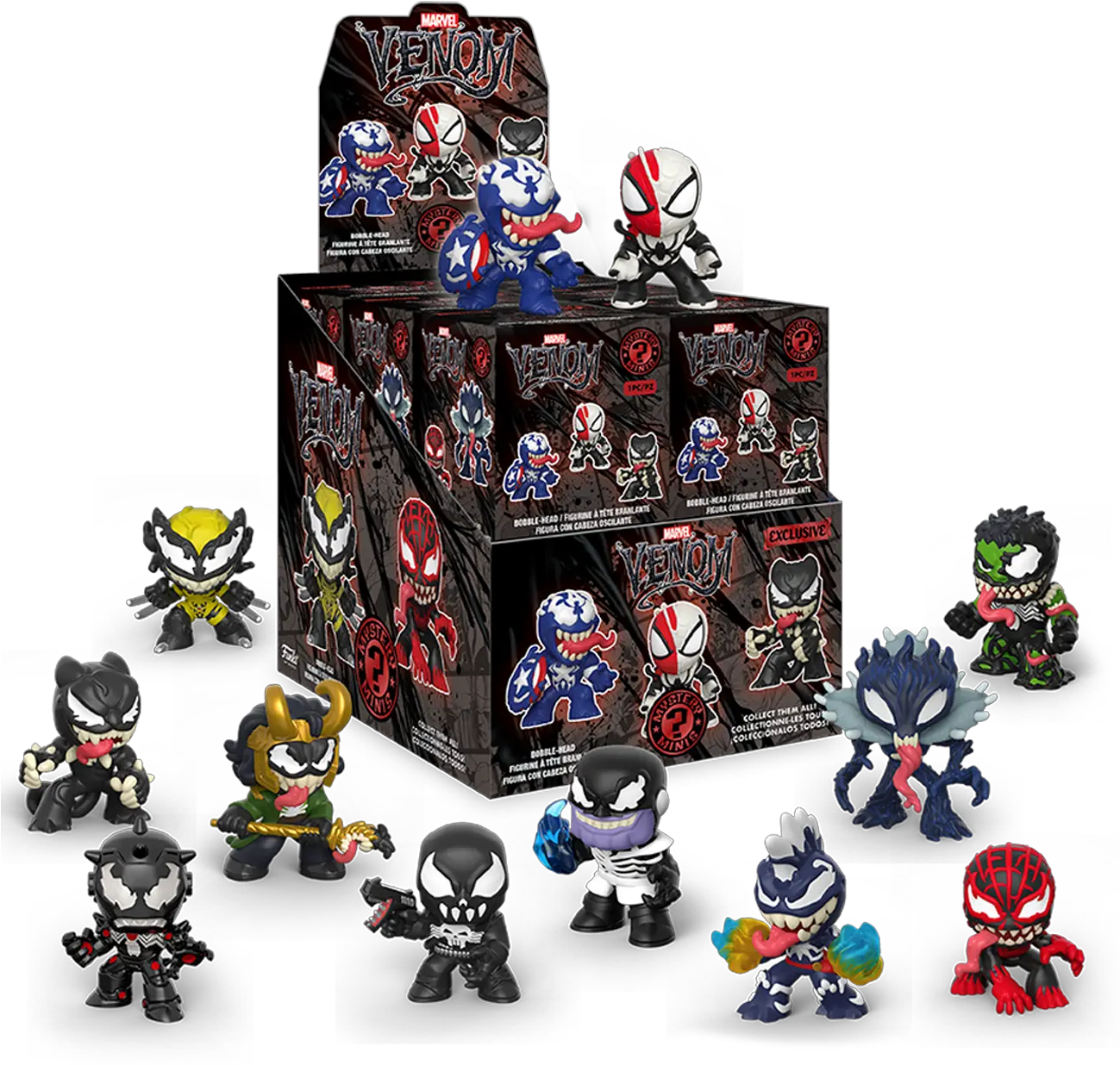 Marvel Venomized Mystery Minis Walmart Vinyl Figure Blind Box Venom Mystery Minis Png Walmart Png