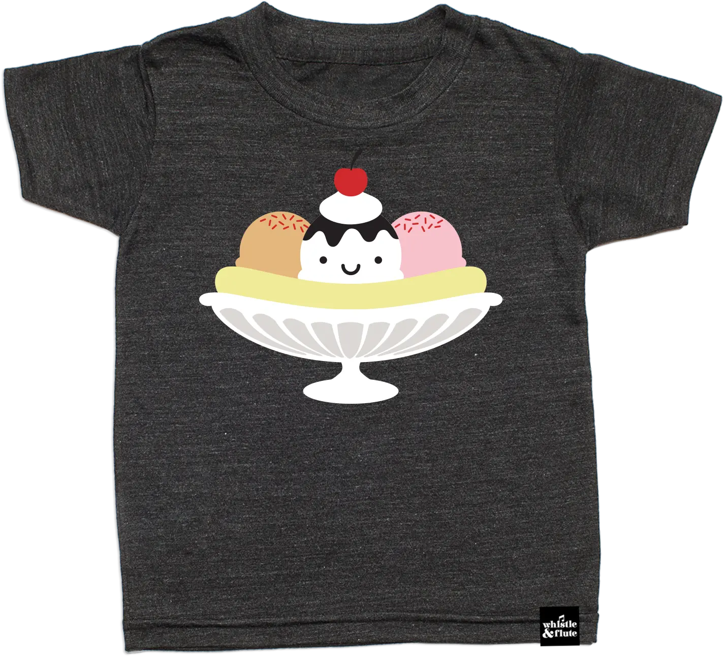 Kawaii Banana Split T Shirt U2013 Whistle U0026 Flute Clothing Sundae Png Banana Split Png