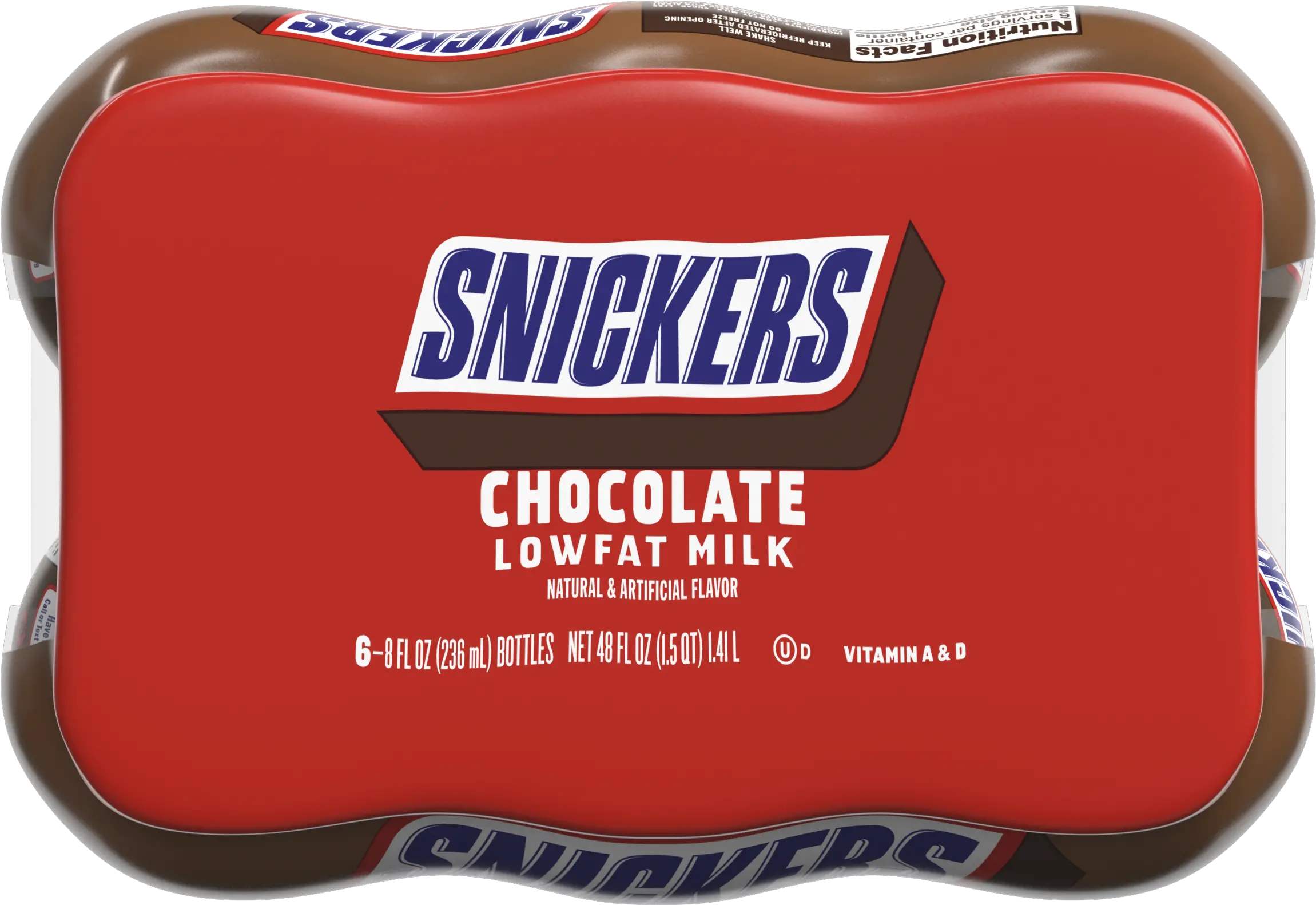 Nesquik Snickers Flavored Chocolate Milk 8 Oz Bottles 6 Pack Snickers Png Snickers Logo