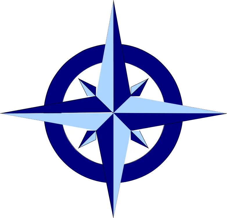 Blue Compass Rose Clip Art Compass Rose Clipart Small Png Compass Rose Icon