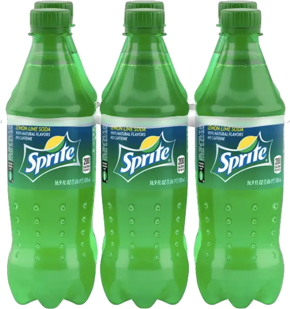 Sprite 169 Fl Oz Bottles 6 Pack Sprite Png Sprite Bottle Png