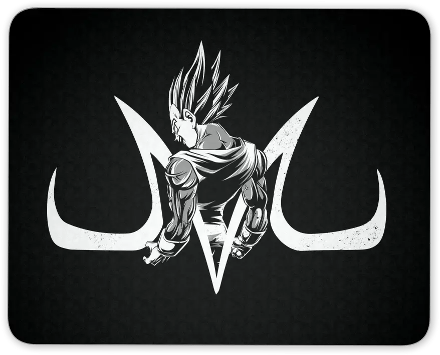 Super Saiyan Majin Vegeta Mouse Pad Perfect Warrior Cold And Ruthless Png Vegeta Logo