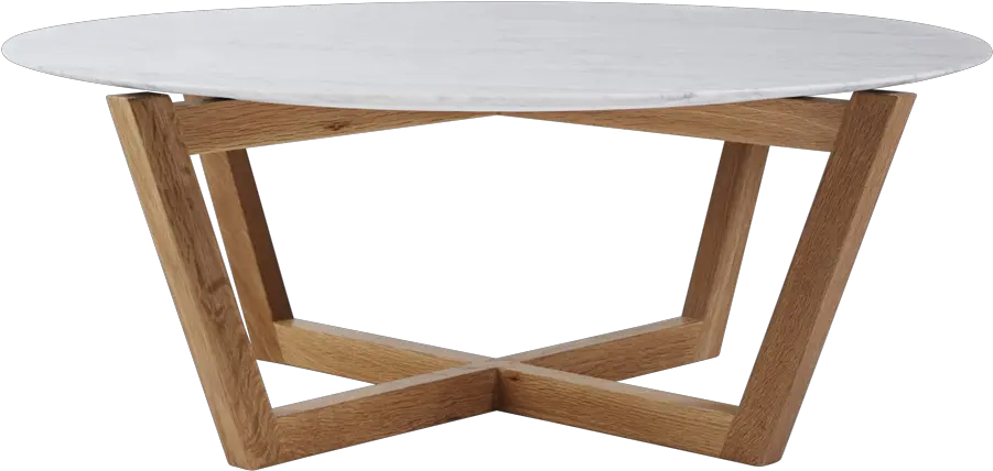 Covet House Marble Top Coffee Table Oak Coffee Table Round Wood And Marble Png End Table Png