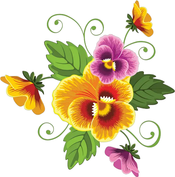 Pensées Tube Png Fleur Dessin Flower Drawing Colour Pencil Flower Drawing Colour Drawing Png