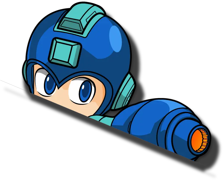 Mega Man Peeker Cartoon Png Mega Man Transparent