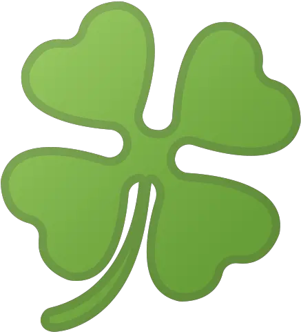 Four Leaf Clover Icon Emoji Trefle Png 4 Leaf Clover Png