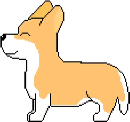 Pixelart Transparent Dog Pixel Art Png Corgi Transparent