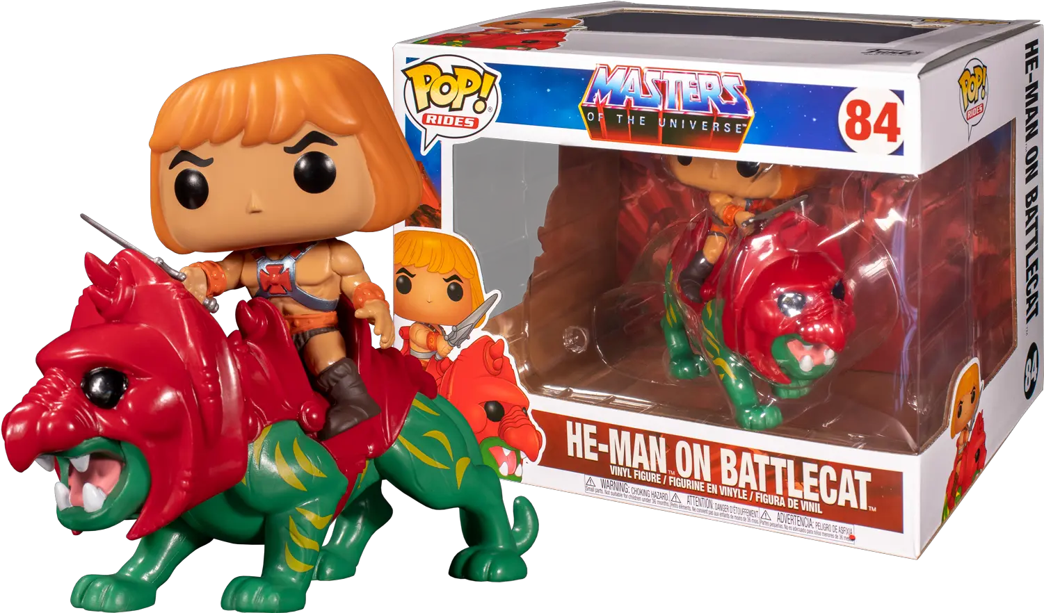 Masters Of The Universe Heman On Battlecat Pop Rides Vinyl Figure Funko Pop He Man With Battlecat Png He Man Png