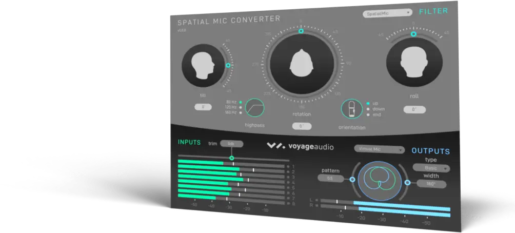 Spatial Mic 2nd Order Ambisonic Horizontal Png Mic And Refresh Icon Bottom Right