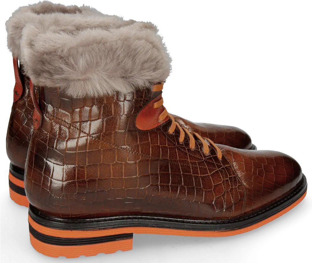 Trevor 19 Venice Crock Wood Winter Orange Fur Taupe Melvin Work Boots Png Fur Png