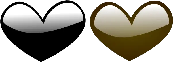 Blue Black Hearts Clip Art Vector Clip Art Black And Brown Heart Png Black Hearts Png