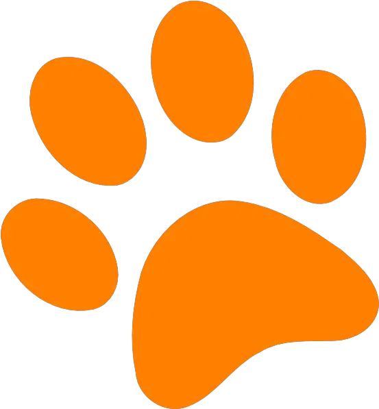 Clipart Dog Paw Print 2 Image 3 Paw Patrol Orange Paw Png Paw Prints Png