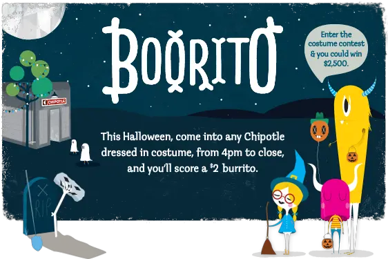 Chipotle 2 Boorito On Halloween Thesuburbanmom Chipotle Boorito Png Chipotle Burrito Png