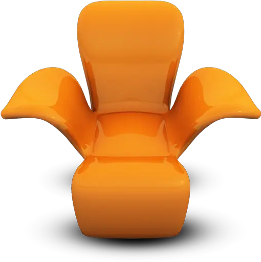 Orange Modern Chair Icon Png Clipart Image Iconbugcom Chair Stool Icon