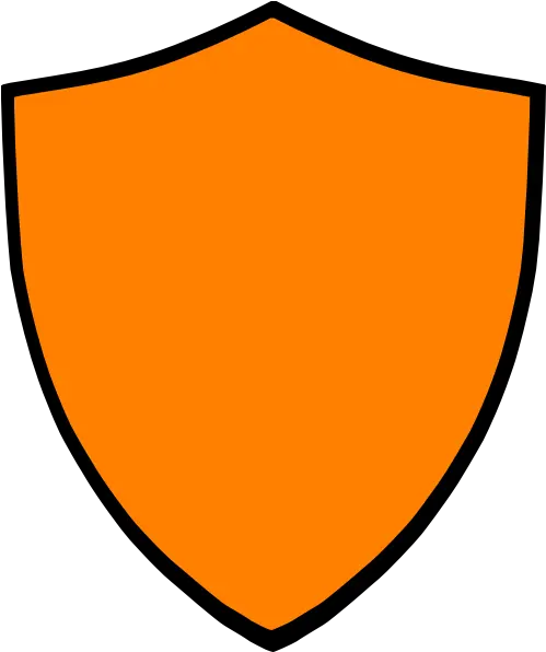 Shield Orange Clip Art At Clkercom Vector Clip Art Online Orange Shield Vector Png Shield Clipart Png