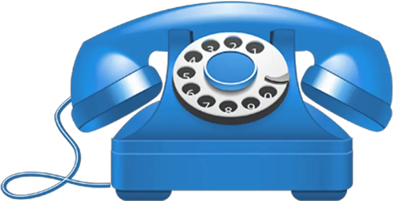 Blue Telephone Icon Symbol Png Transparent Background