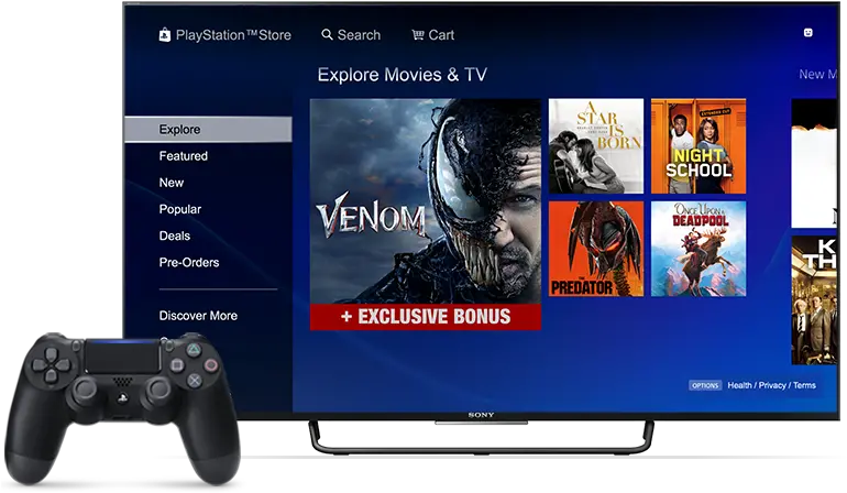 Movies From Playstation Store Playstation Store On Ps4 Png Playstation Transparent