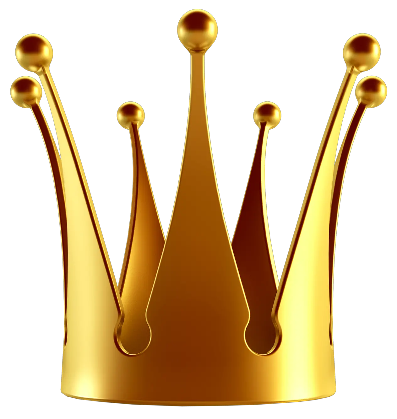 Gold Crown Vector Png