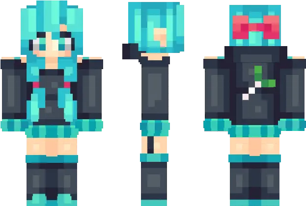 Minecraft Files Transparent U0026 Png Clipart Free Download Ywd Hatsune Miku Minecraft Skin Hatsune Miku Transparent Background