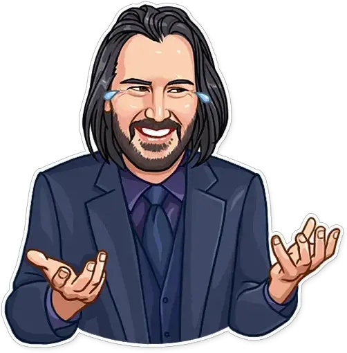 Keanu Reeves Whatsapp Stickers Keanu Reeves Telegram Stickers Png Keanu Reeves Png