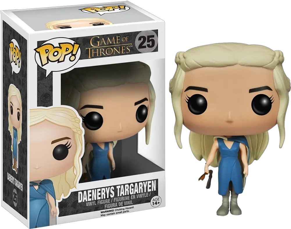 Game Of Thrones Daenerys Targaryen In Blue Dress Pop Vinyl Figure Funko Pop Daenerys Png Daenerys Png