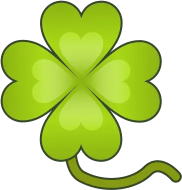 Four Leaf Clover 4 Leaf Clover Emoji Png Leaf Emoji Png