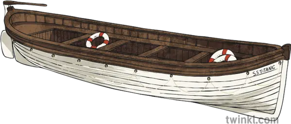 Titanic Lifeboat Ks2 Illustration Twinkl Life Boat Transparent Png Titanic Png