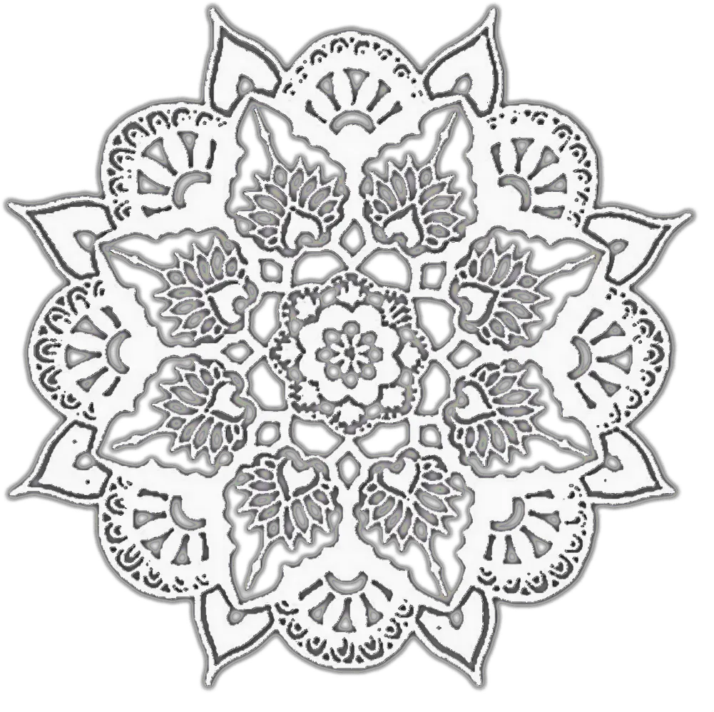 Download Mandala Icon Pfp Edit Overlay Overlays Picsart Overlays White Png Edit Icon Transparent Background