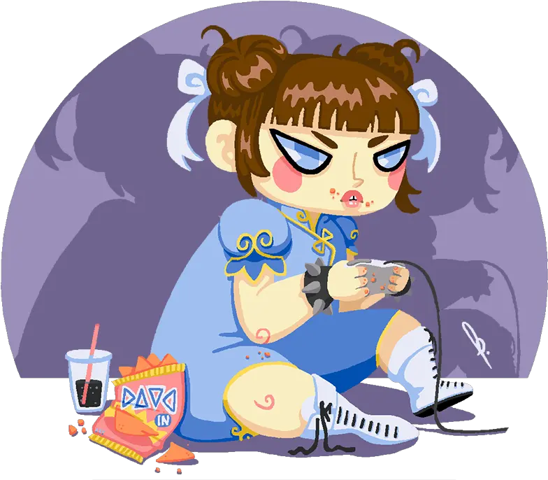 Character Illustrations U2014 Fanti Cartoon Png Chun Li Png