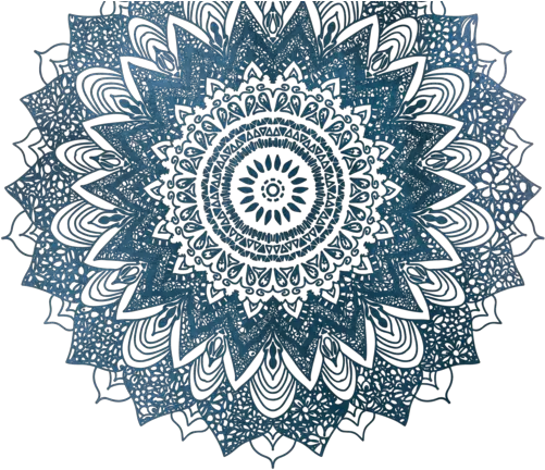 Download Picture Free Boho Blue Mandala Png Free Download Boho Png