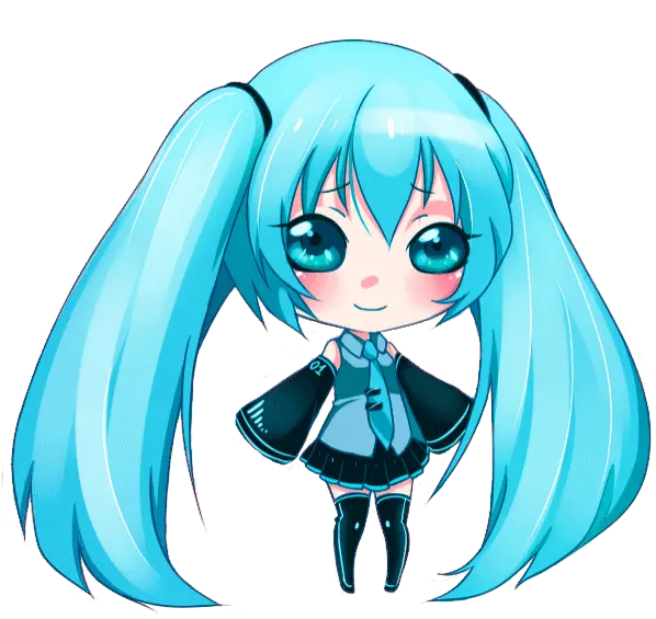 Top Hatsune Miku Stickers For Android U0026 Ios Gfycat Hatsune Miku Chibi Png Hatsune Miku Transparent