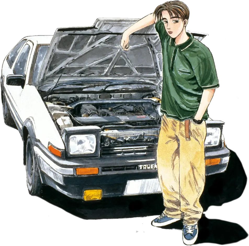 1080 X Initial D Tra Initial D Ae86 Takumi Png Initial D Png