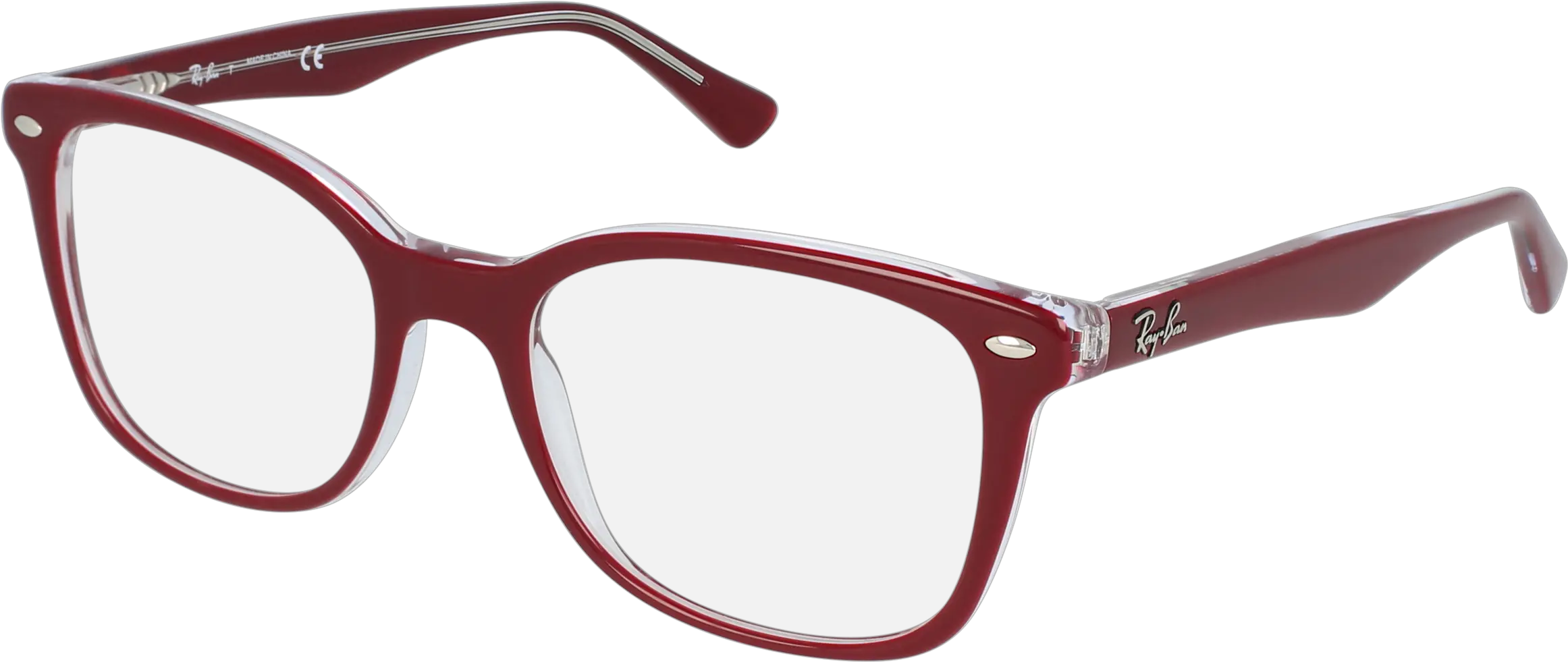 Rayban Rb 5285 Bordeauxtransparent Unisexu0027s Eyeglasses Ray Ban Rb 5285 5738 Png Ray Ban Png