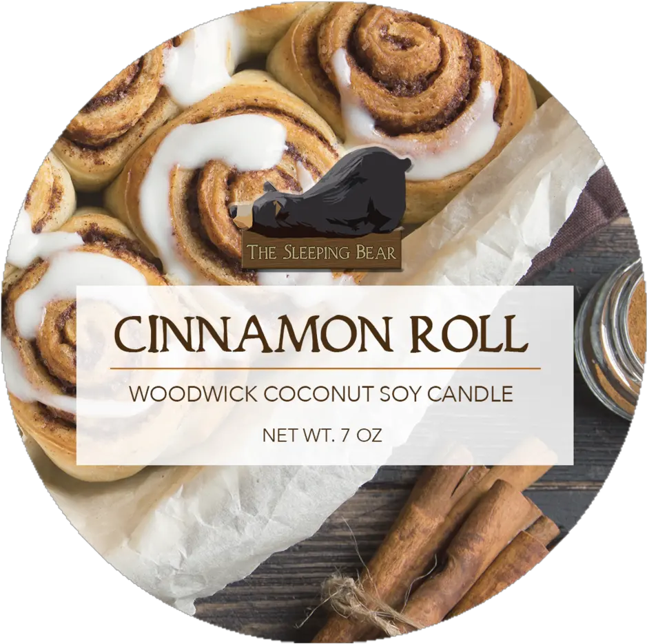 Cinnamon Roll Candle The Sleeping Bear Enrollados De Canela Png Cinnamon Roll Png