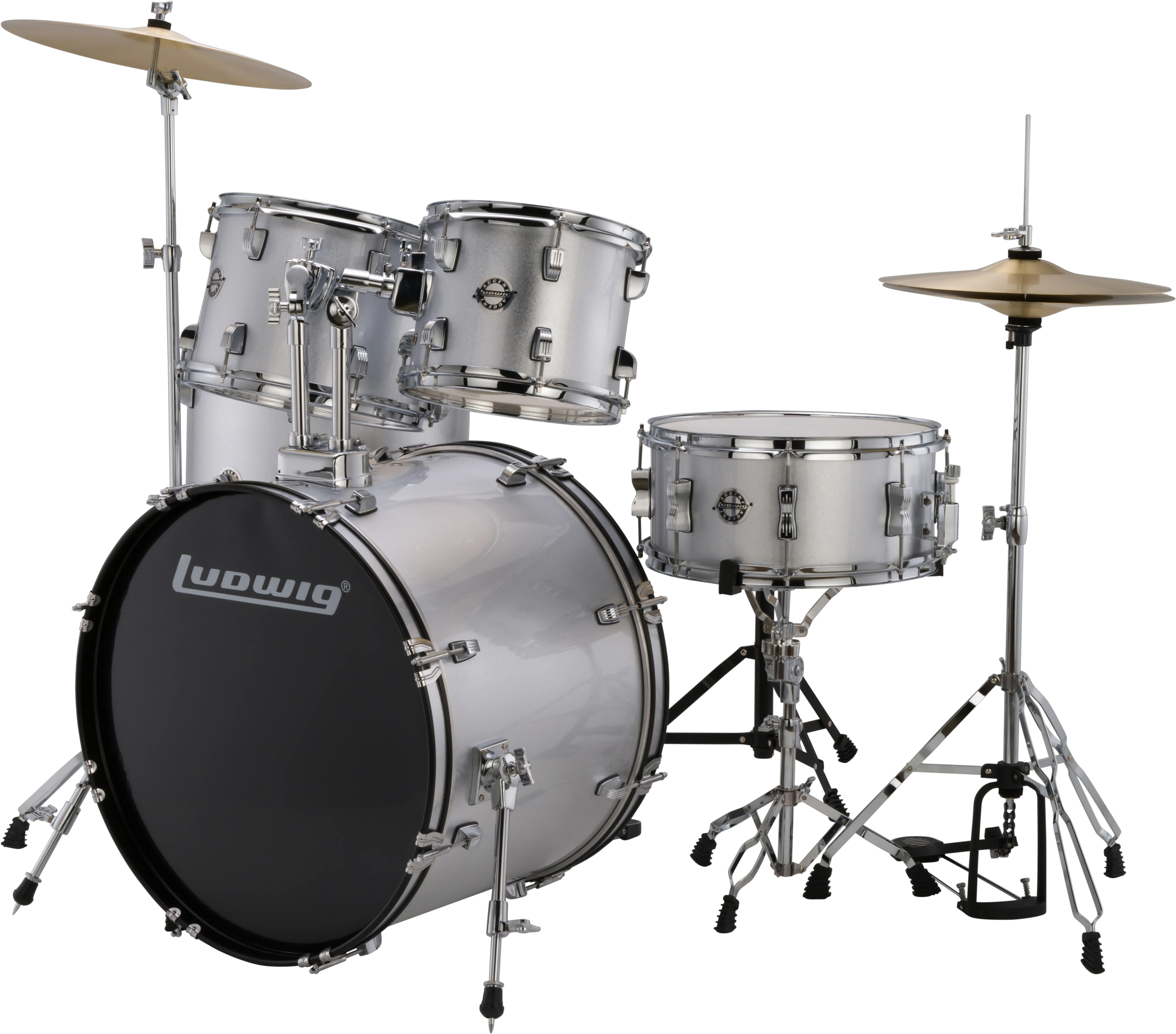 Details About Ludwig Accent Fuse Drum Kit With Hardware Cymbals And Throne Png