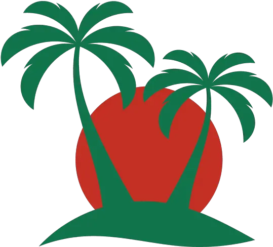 Island Palm Tree Vector Clipart Island Vector Png Island Png