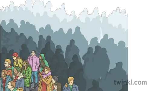 Crowd Of People Illustration Twinkl Crowd Png Crowd Of People Png