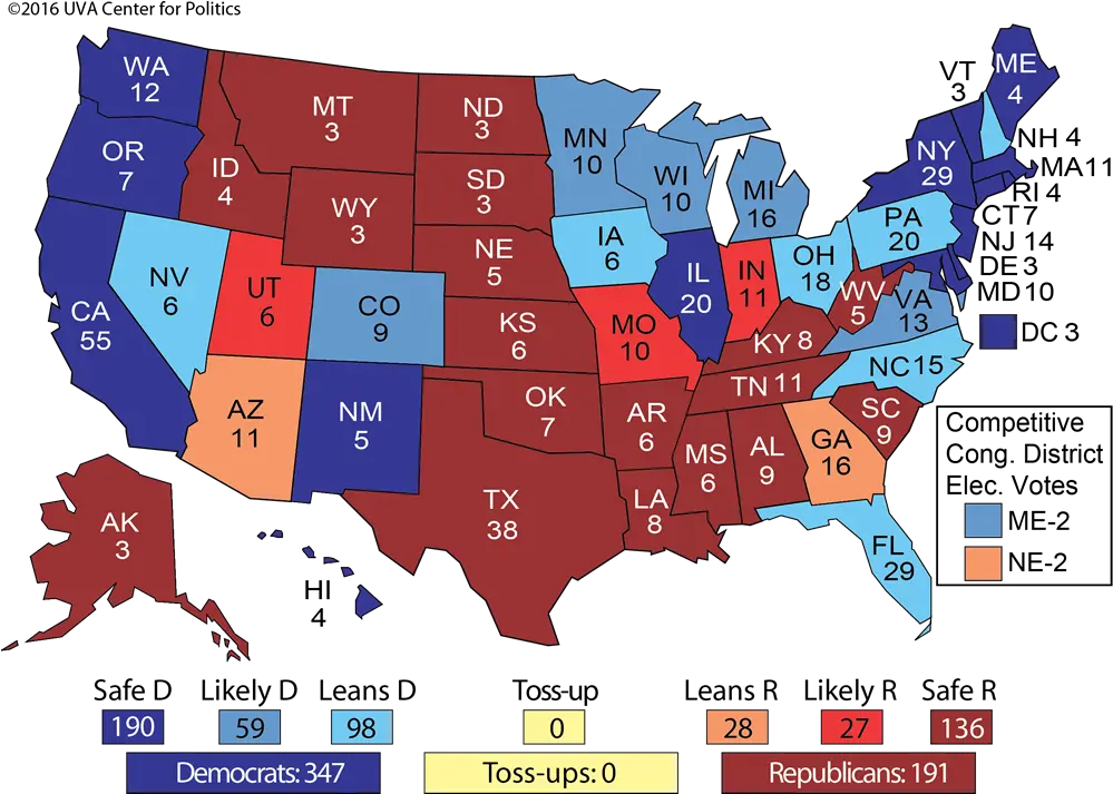 Electoral Map Hillary Clinton Is States By Party 2020 Png Hillary Clinton Png