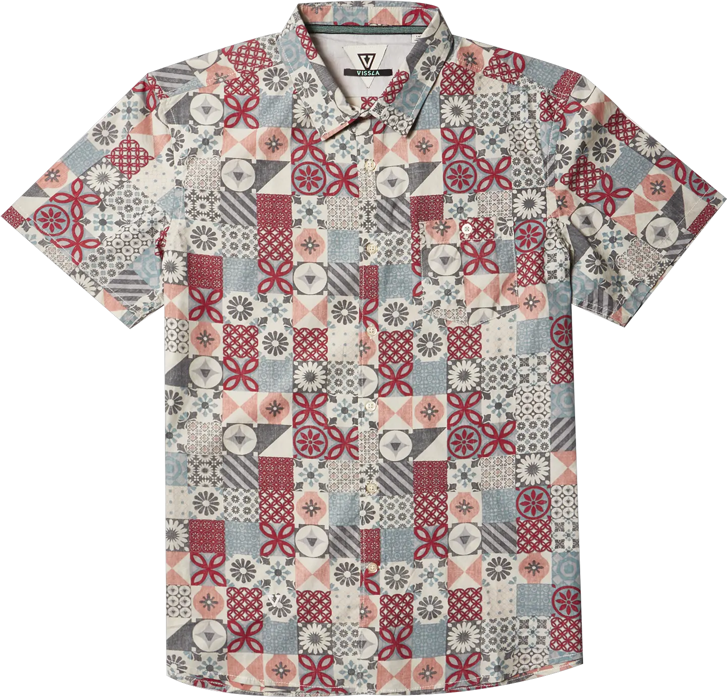 Mission Boys Eco Woven Plumeria Vissla Vissla Mission Ss Eco Shirt Png Plumeria Png