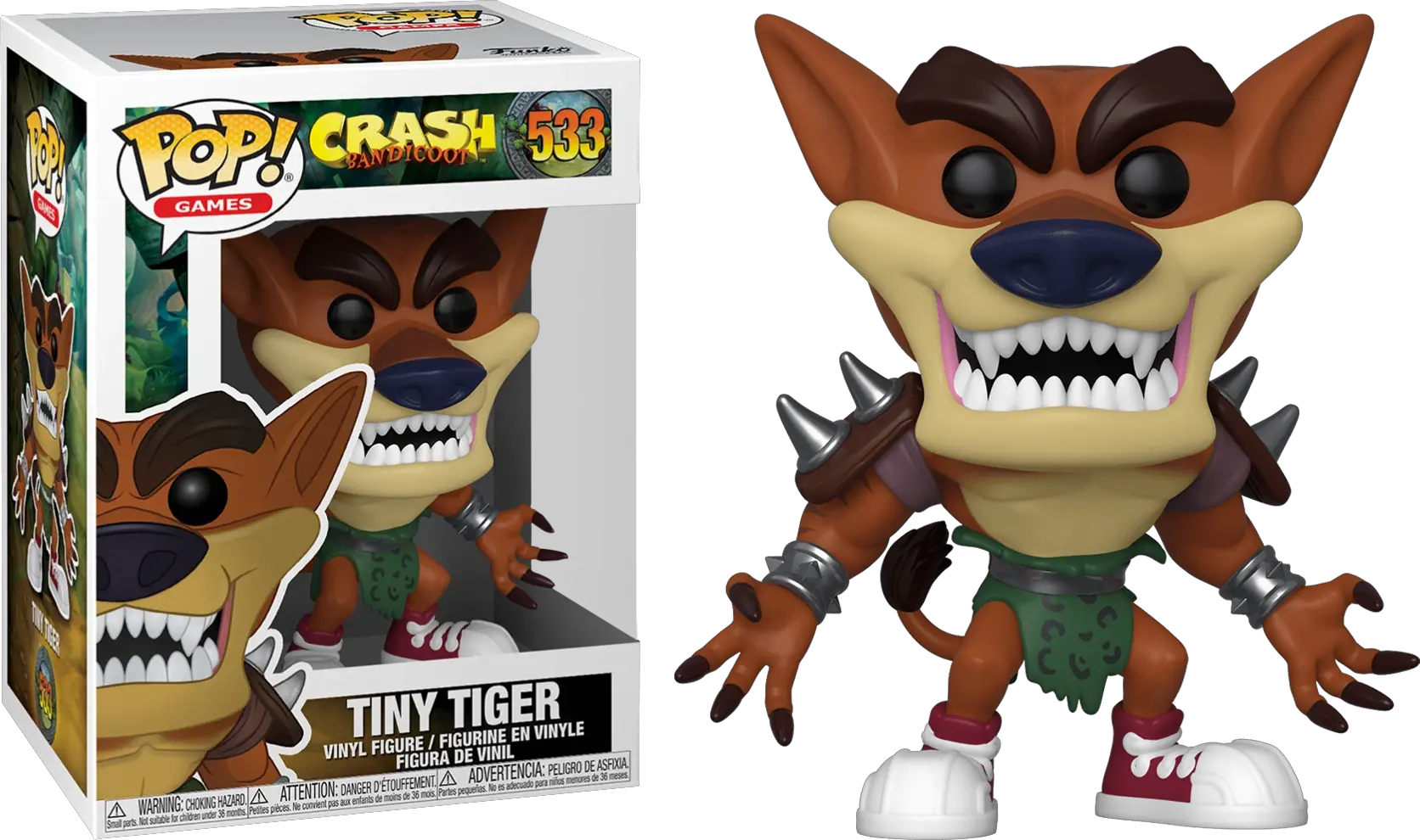 Funko Crash Bandicoot Crash Bandicoot Tiny Tiger Png Crash Bandicoot Png