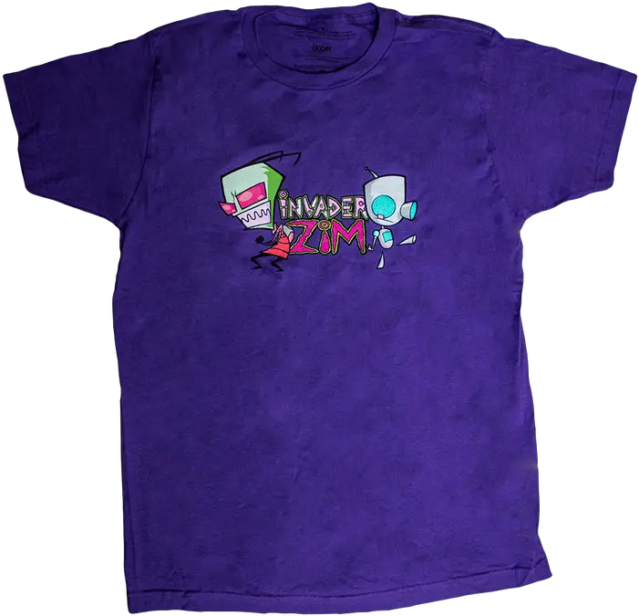 Invader Zim Zim U0026 Gir Purple Male Tshirt M Short Sleeve Png Invader Zim Png