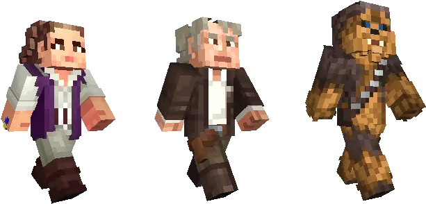 Star Wars Sequel Skin Pack Out Now Minecraft Minecraft Star Wars Skins Chewbacca Png Han Solo Icon