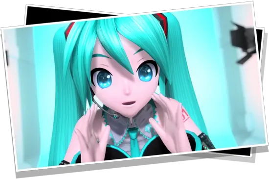 Hatsune Miku Project Diva Mega Mix The Cutting Room Floor Cg Artwork Png Miku Icon