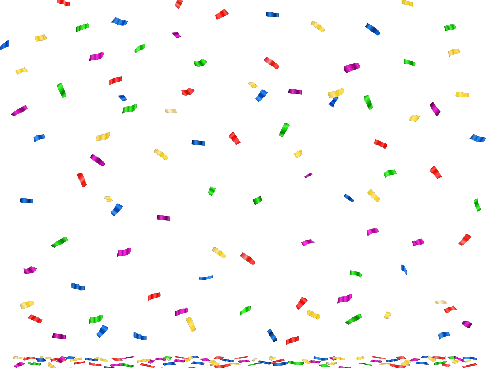 Birthday Confetti Border Png