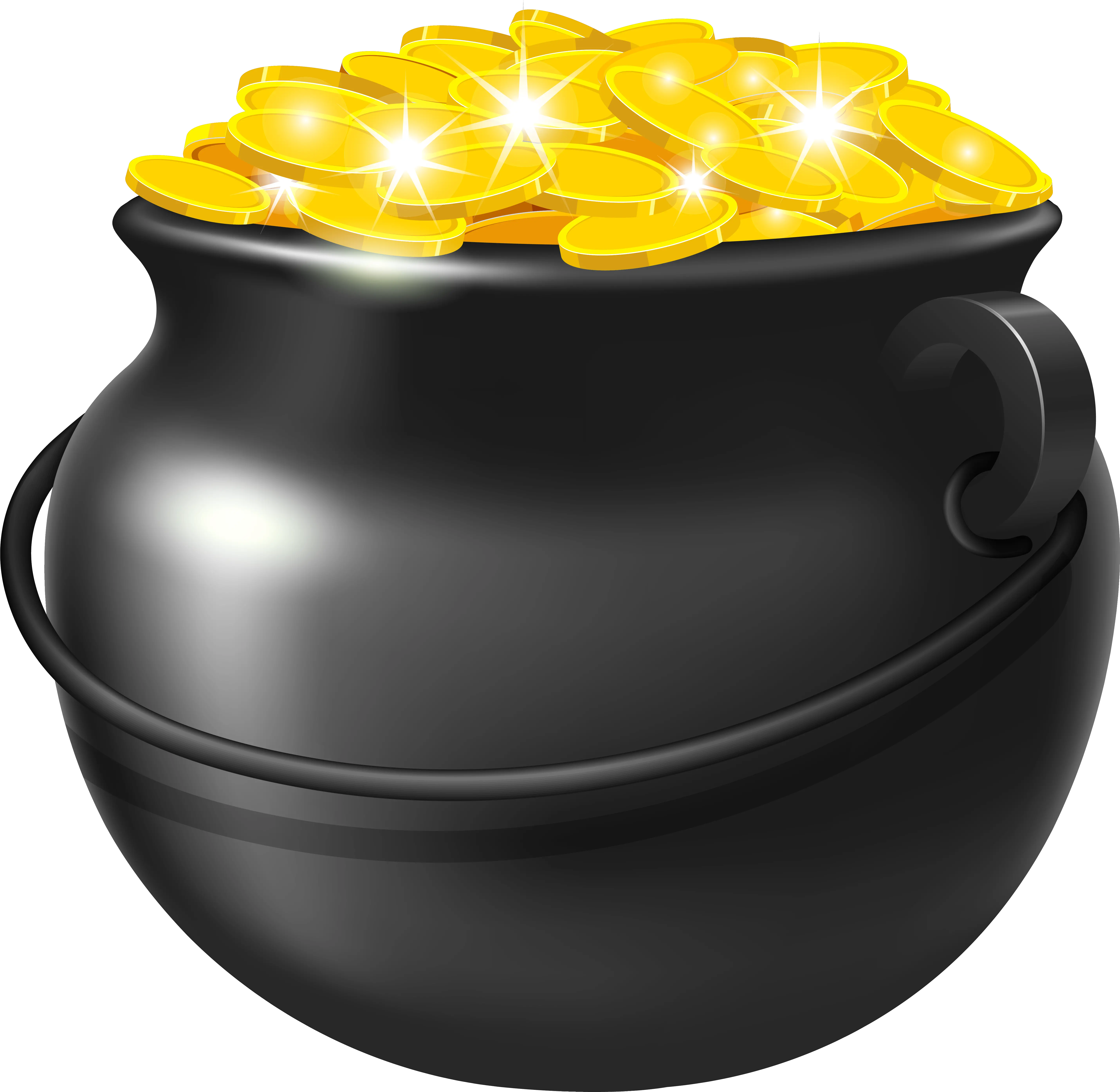 Pot Of Gold Rainbow Transparent Png St Day Pot Of Gold Png Pot Of Gold Png