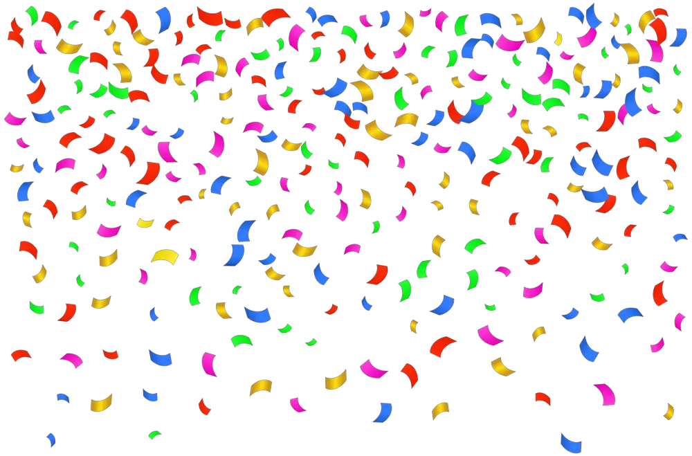 2025 Confetti Png