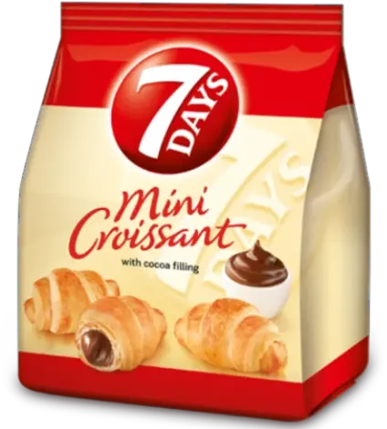 Croissants Mini With Cocoa Filling 7 Days 185g 653 Oz 7 Days Mini Croissant Png Croissant Png