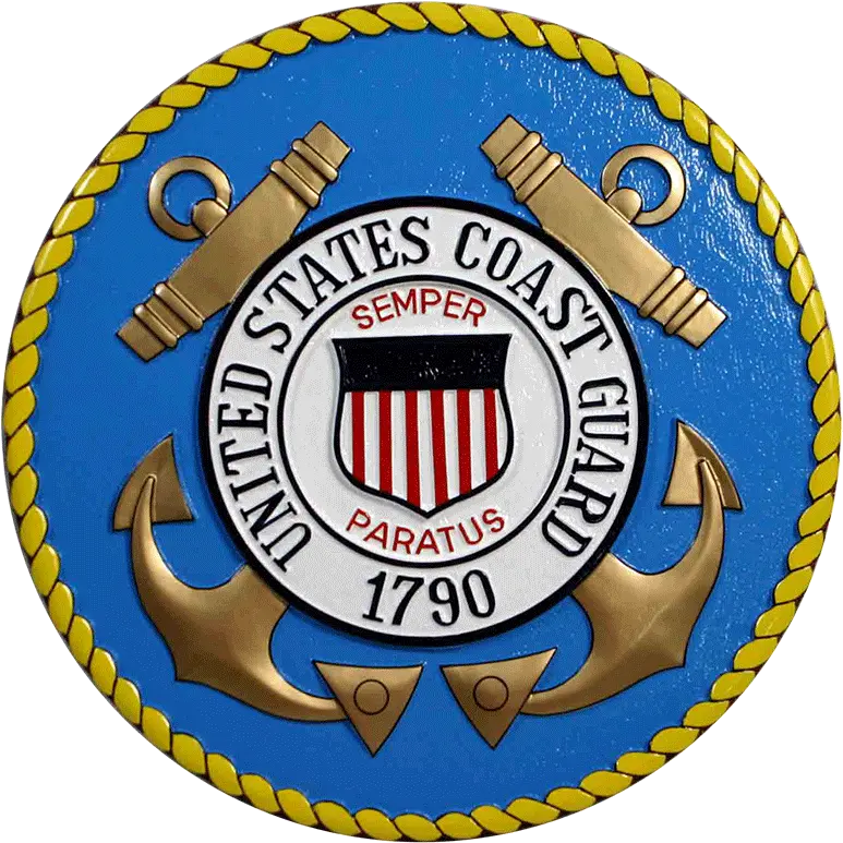 Coast Guard Seal Plaque United States Coast Guard Emblem Png Coast Guard Logo Png