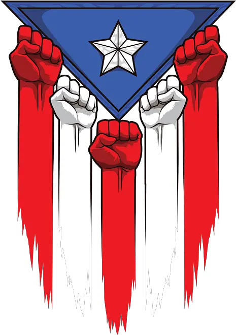 Puerto Rico Flag Boricua Raised Fists Puzzle For Sale By Puerto Rico Stickers Png Puerto Rico Flag Icon